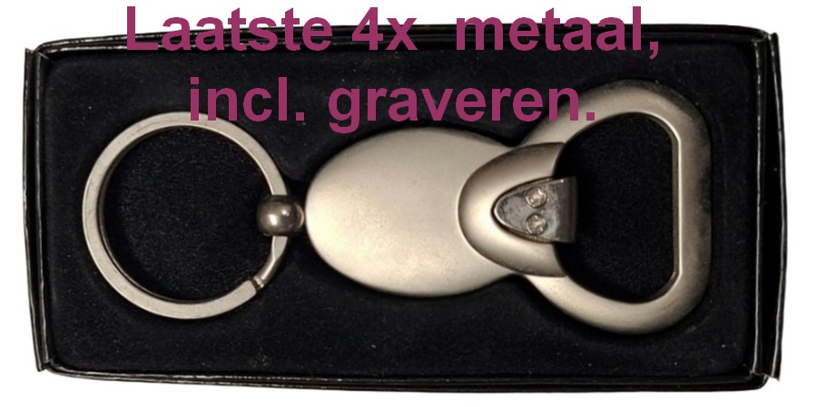 Sleutelhanger BS01 Metaal Laatste 4 OP=OP!!